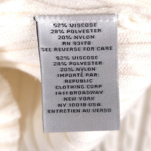 NWT JASON WU Cable Knit Rib Hem & Cuffs Pullover Sweater Ivory JW453000 LARGE - Picture 10 of 11